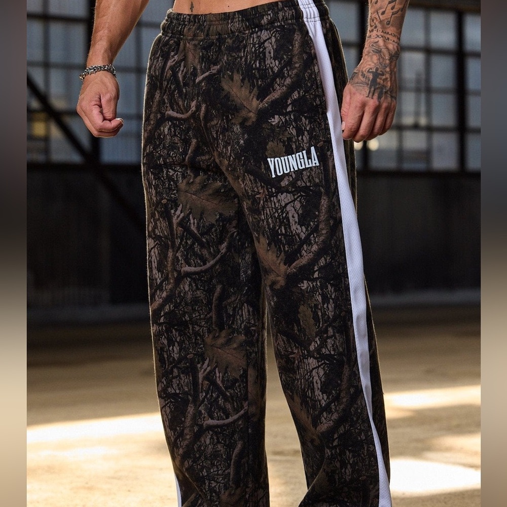 YoungLA Camouflage Baggy Joggers with White Drawstrings (aka “Timeless Sweats”)